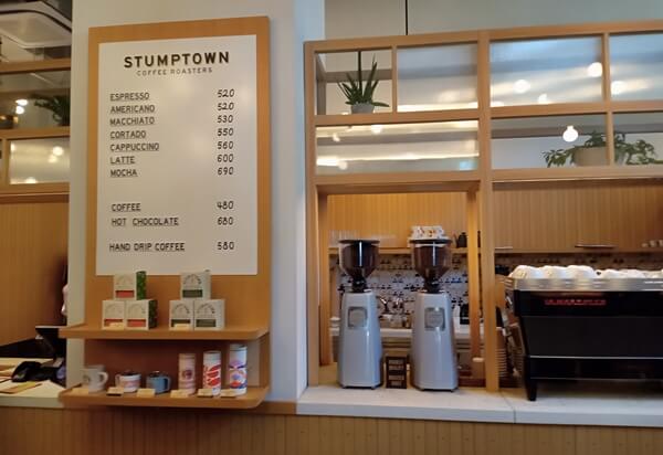 Stumptown Coffee Roastersのメニュー