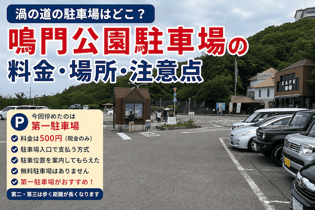 渦の道は鳴門公園第一駐車場がおすすめ