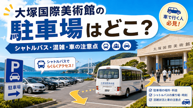大塚国際美術館の駐車場はどこ？P1・P2とシャトルバスの注意点